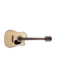 Resim Cort Ad880Censw Elektro Akustik Gitar Kılıflı Naturel Satin L 
