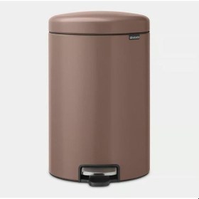 Resim Brabantia Çöp Kutusu 20 Litre Newicon Pedallı Satin Taupe 234026 Diğer 