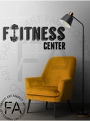 Resim habune Fitness Center Motivasyon Duvar Stickerı 