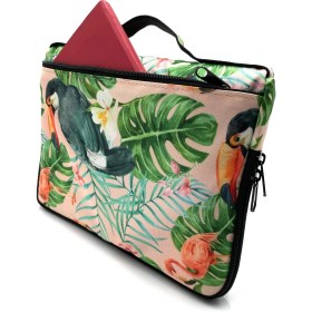 Resim Differ Studio 10'' & 11'' Inç Tropikal Desenli Ipad/tablet Çantası/kılıfı 