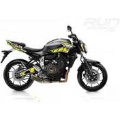 Resim Yamaha Mt 07 Yeşil Sticker Set Çok Renkli 