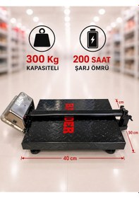 Resim 300 Kg Kapasiteli Terazi-1.kalite-katlanır Şarjlı Kantar-dijital Baskül 