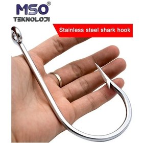 Resim MSO VIP Kalite Tuna Shark Ultra Güçlü Paslanmaz Çelik Olta İğne 