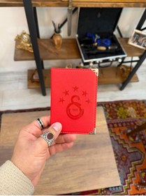 Resim EFE DERİ Gs Takım köşelikli Deri Dikişli Araç Ruhsat Kılıfı Kabı Ruhsatlık Ruhsat Koruyucu 