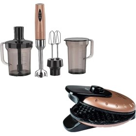 Resim Pembe Blender ve Waffle Makinesi Seti, Şık Tasarım ve Fonksiyonellik Bir Arada 