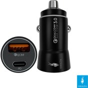 Resim Shaza Pd 20W Type-C + USB 18W Çıkışlı Hızlı Araç Şarj Cihazı Çakmak Şarj 