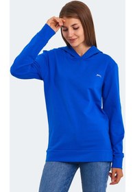 Resim Slazenger KATHY IN Kadın Kapüşonlu Saks Mavi Sweatshirt 