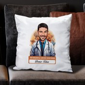 Resim Karikatürlü En Yakışıklı Çocuk Doktoru Yastık 