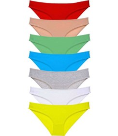 Resim 7 Adet Süper Eko Set Likralı Kadın Slip Külot Çok Renkli Diğer 