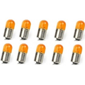 Resim 10 Adet 12v 67 10w Tip Turuncu Renk Ampul Ba15s 
