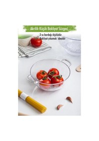 Resim Akrilik Şeffaf Mini Pirinç Süzgeçi & Bakliyat Süzgeçi 3 Su Bardağı Ölçülü Çok Renkli 