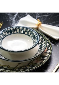 Resim Miss Betty Bird 24 Parça 6 Kişilik Porselen Yemek Takımı Renkli 