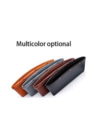 Resim Pazly Cbtx Cüzdan, Telefon & Harita İçin 2x Pu Deri Araba Koltuğu Yan Boşluk Çantası - Kahve 