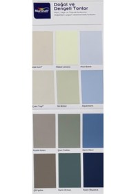 Resim Marshall Luksima Silikonlu Özel Mat Silineblir I Ç Cephe Duvar Boyası 7,5 Lt Aquamarin 7,5 L 