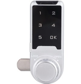 Resim Tenfowee Çinko Alyüminyum Dokunmatik Kodlu Dolap Kilit - Çekmece/sekreterlik/şifreli Depolama, Sanal Şifre Özelliği, Gömülü Pil İle Teslim T9 