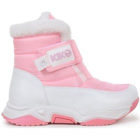 Resim Kiko Kids Magic Cırtlı Kız Çocuk Kar Botu Pembe - Beyaz Pembe - Beyaz 