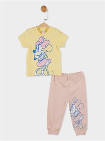 Resim MINNIE MOUSE Disney Lisanslı Kız Bebek Pijama Takımı 20850 