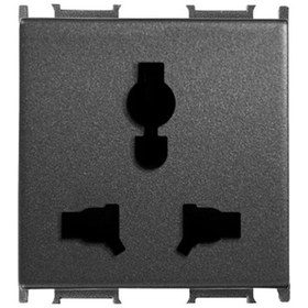 Resim Viko Panasonic Modüler Füme Universal Combi Priz Alt+kapak 2m - Wvtt22244dg-tr 