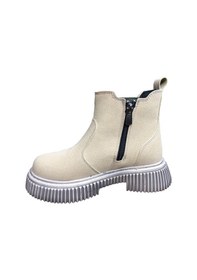 Resim Ortopedikal 1087 Filet Unisex Erkek Ve Kız Çocuk Bot Bej Süet Yanı Lastikli Ve Fermuarlı Anatomik Bej 