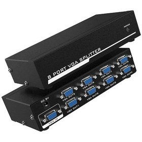 Resim Aghbilgisayar 8 Port Vga Splitter Adaptör Destekli Vga Görüntü Çoklayıcı 15 Pin 