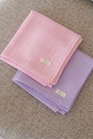Resim elibaby 2’li %100 Organik Pamuk Müslin Örtü Seti (PUDRA PEMBE, LAVANTA 2 ADET 75x85 CM) 