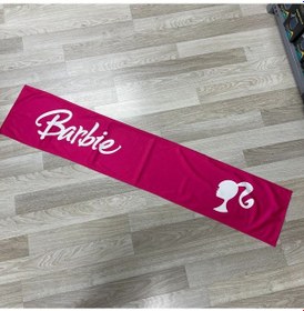 Resim Barbie Barby Baskılı Torpidp Havlusu Örtüsü Pembe 