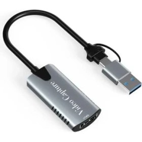 Resim Daisy Home HU04A Type-C/usb A To 4K 60Hz 1080P HDMI Video Capture Yakalama Hub Adaptör 