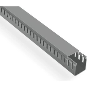 Resim Mutlusan 40X40 Kablo Kanalı (Delikli)(Gri)(2 Metre) 