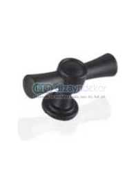 Resim Mat Antrasit Bilbao T Tipi Tekli Düğme Kulp 