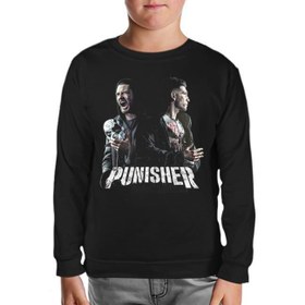 Resim Punisher - Fight Siyah Çocuk Sweatshirt 