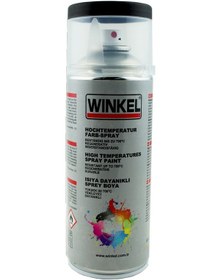 Resim Winkel 700 Derecec Isıya Dayanıklı Siyah Mat Sprey Boya 400 ML 