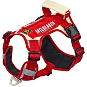 Resim Interlaken Harness Köpek Göğüs Tasması Kırmızı Bej L Bej - Kırmızı 