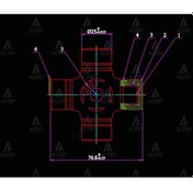 Resim Esse Otomotiv - L-300 90-08 L-200 89-99 76,8Mm X 25Mm Dıştan Segman İstavroz Mafsal Şaft - GUM-88 