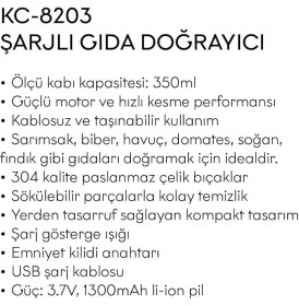 Resim Miguel Kiwi KC-8203 Şarjlı Pratik Rondo 