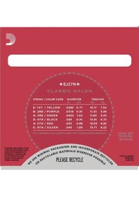 Resim D'addario Ej27N-3D Klasik Gitar Tel Seti 4/4 . 3Lü Paket Classıc 
