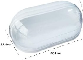 Resim Ekmeklik Plastik Ekmek Kutusu Ekmek Dolabı Kapaklı Geniş Hacimli-Beyaz 