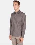 Resim Karaca Erkek Modern Fıt Gömlek-haki 114304001-65 Haki 