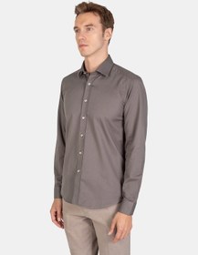 Resim Karaca Erkek Modern Fıt Gömlek-haki 114304001-65 Haki 