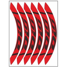 Resim Kırmızı Geniş Honda Dio Uyumlu 1 Set Jant Şeridi 