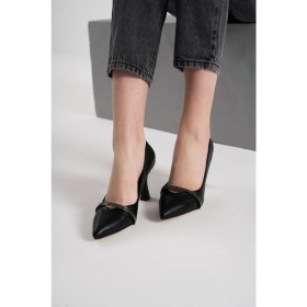 Resim Oct Shoes Kadın Taşlı Topuklu Ayakkabı TS1096 