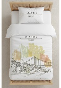 Resim Istanbul Tek Kişilik Nevresim Takımı Beyaz 
