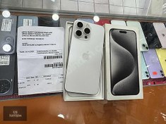 Resim Apple iPhone 15 Pro Max İkinci El TR | 256 GB | Beyaz İkinci El US İLETİŞİMDEN 15 PRO MAX GARANTİLİ FATURALI HATASIZ ÇİZİKSİZ