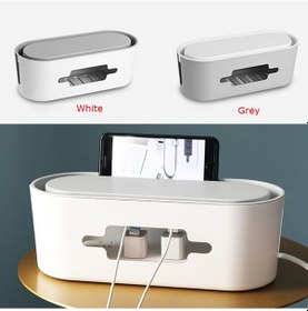 Resim Reedark "kablo Düzenleyici Kutusu - Tv, Bilgisayar Ve Şarj Kabloları İçin Pratik Saklama Çözümü" 