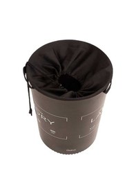 Resim Ağzı Büzgülü Çok Amaçlı Qoja Kese Çamaşır Sepeti - Laundry Siyah - 40 Lt Çok Renkli 