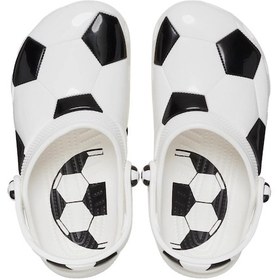 Resim 210157-103 Crocs Classic Soccer Ball Clog K Çocuk Terlik Beyaz 210157-103 Beyaz Siyah 