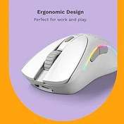 Resim Glorious Oyun Modeli D 2 Kablosuz Oyun Faresi - Süper Hafif 66 g, 210 saate kadar pil, 26K Opt. Sensör, 6 program. Tuşlar, 80 milyon tıklama, FPS, MMO, MOBA - Mat Beyaz 