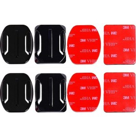 Resim Sjcam. Xiaomi Yi. Eken. Soocoo. Gopro 2 Oval 2 Düz Yüzey Bağlantı 