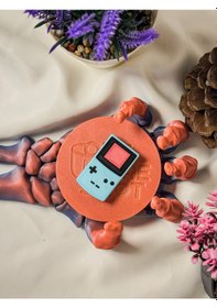 Resim Anahtarlık Nfc Özellikli Kişiselleştirilebilir Mavi Retro Atari 