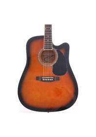 Resim Almira F650n-sbc Elektro Akustik Gitar - Sunburst Başlangıç/orta - Cutaway Kasa Sunburst Finish, Sahne Kullanımı İçin Ekolayzer Sistemi, Kapalı Mekanizma Burgular Ölçüler: 41 İnç Standart Dreadnought 