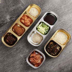 Resim Metal Tekli - Mini Salata, Kahve Yanı Lokumluk, Sunum Kasesi, Sosluk, Çerezlik, Kahvaltılık - 4 Adet 